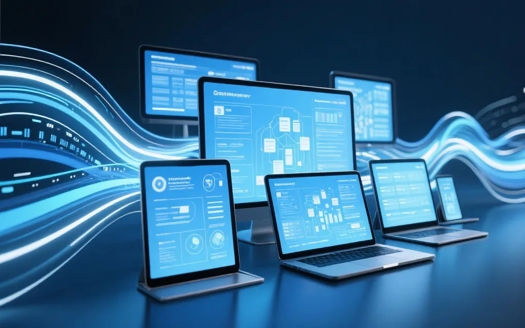 多端设备与数据结构示意图